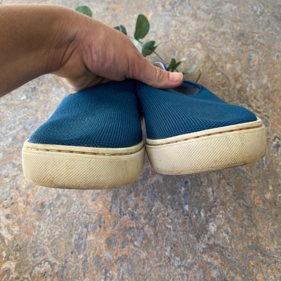 Rothy's the Sneaker Teal Shoes - Picture 8 of 9